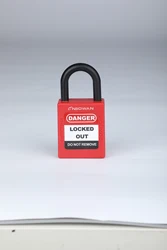 Manufacturer 6*76mm Shackle Safety Security Lock Out Tag Out Stainless Steel Safety Padlock For Loto