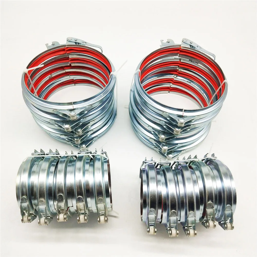 Pipe Clamps Stainless Steel Galvanized Pipe Clamp with Connecting Screw manufacture Fasteners Hose Clamp