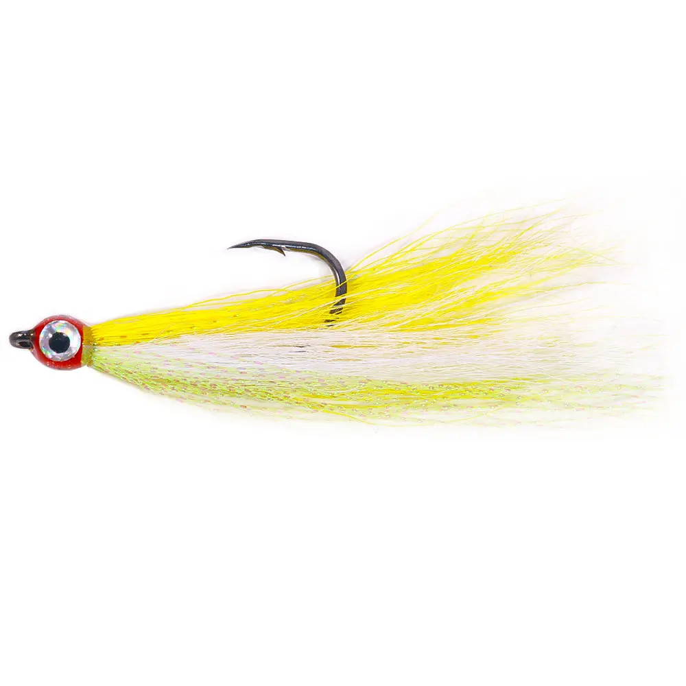 5pcs Bag Set 5 Different Colors Feather Hook Fishing Jig Round Head Fly Mental Hook Saltwater Boat For Outdoor Game Fishing