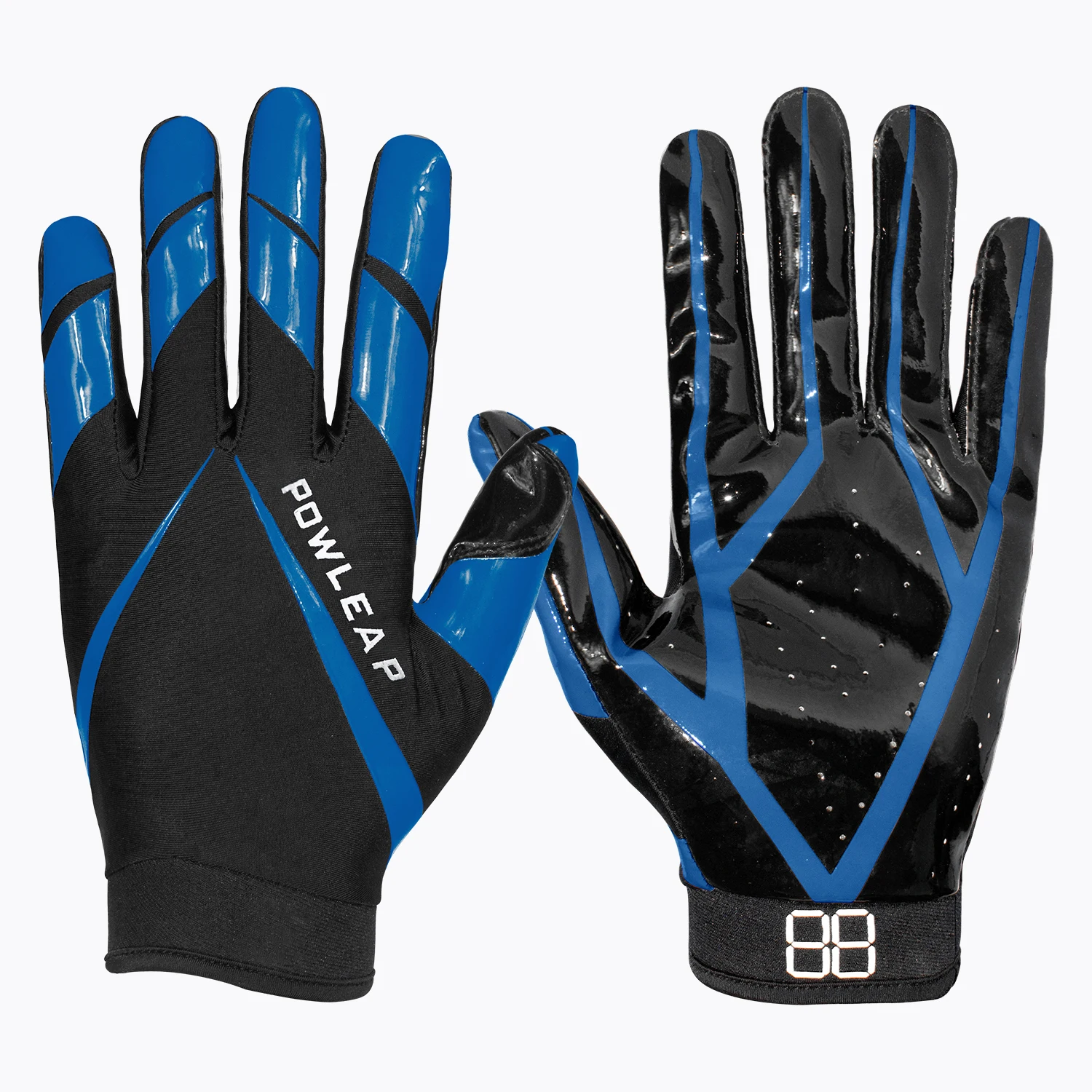 Super Soft Durable Full Finger Sports Football Gloves Custom Youth Kids Breathable Lightweight American Football Receiver Gloves