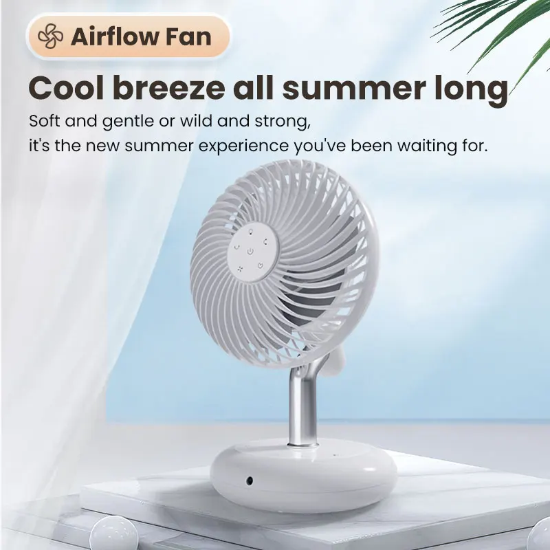 Summer Portable USB Rechargeable Ventilator Air Cooler Electric Small Touch Handheld Mini Fans With Light