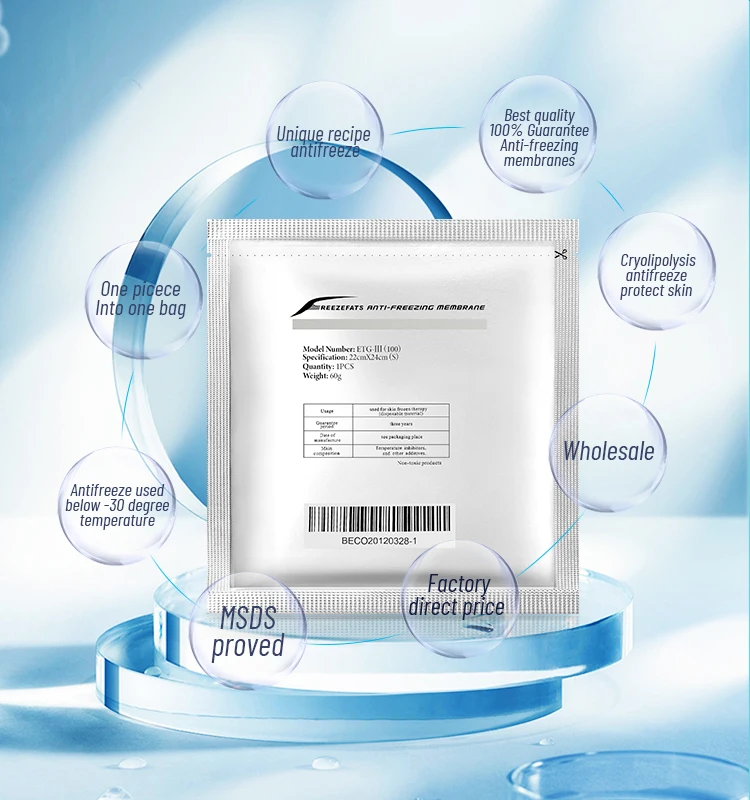 High quality anti freezing membrane anti freeze pad antifreeze film For body shape crio body slimming