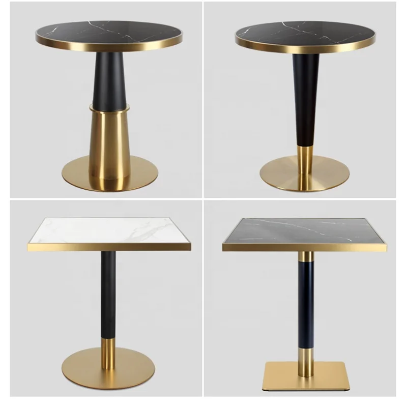 (SP-RT687) Luxury popular metal coffee tables dining tables