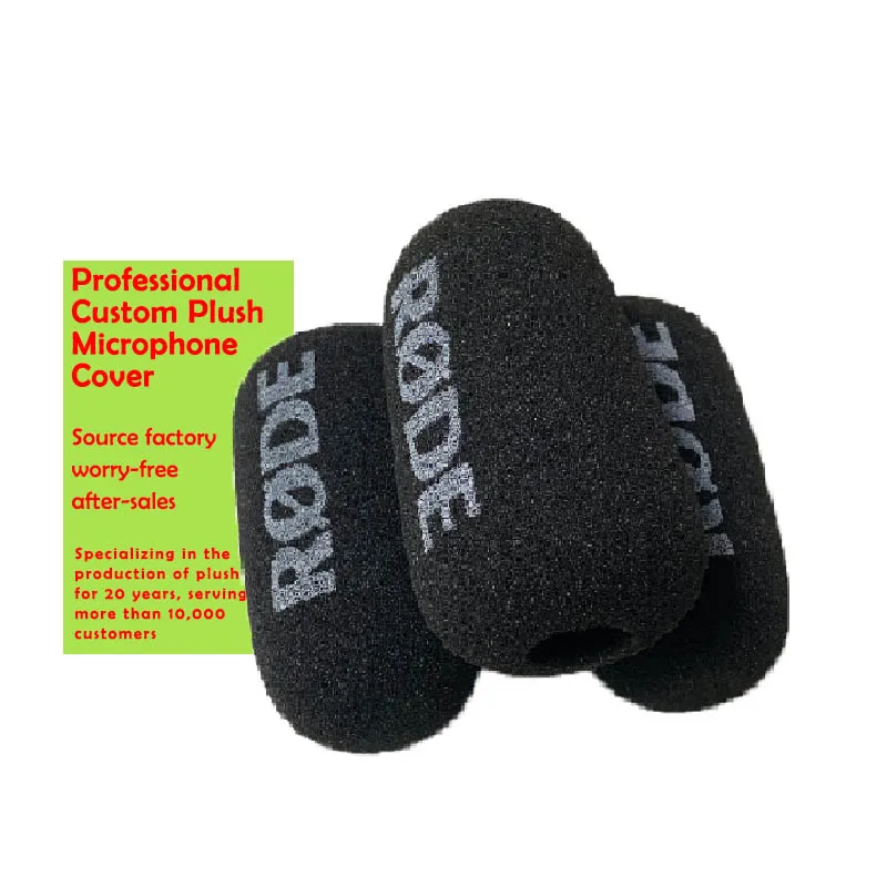 Professional customization of any shape and model of windproof microphone foam cover spray-proof rabbit hair lavalier microphone