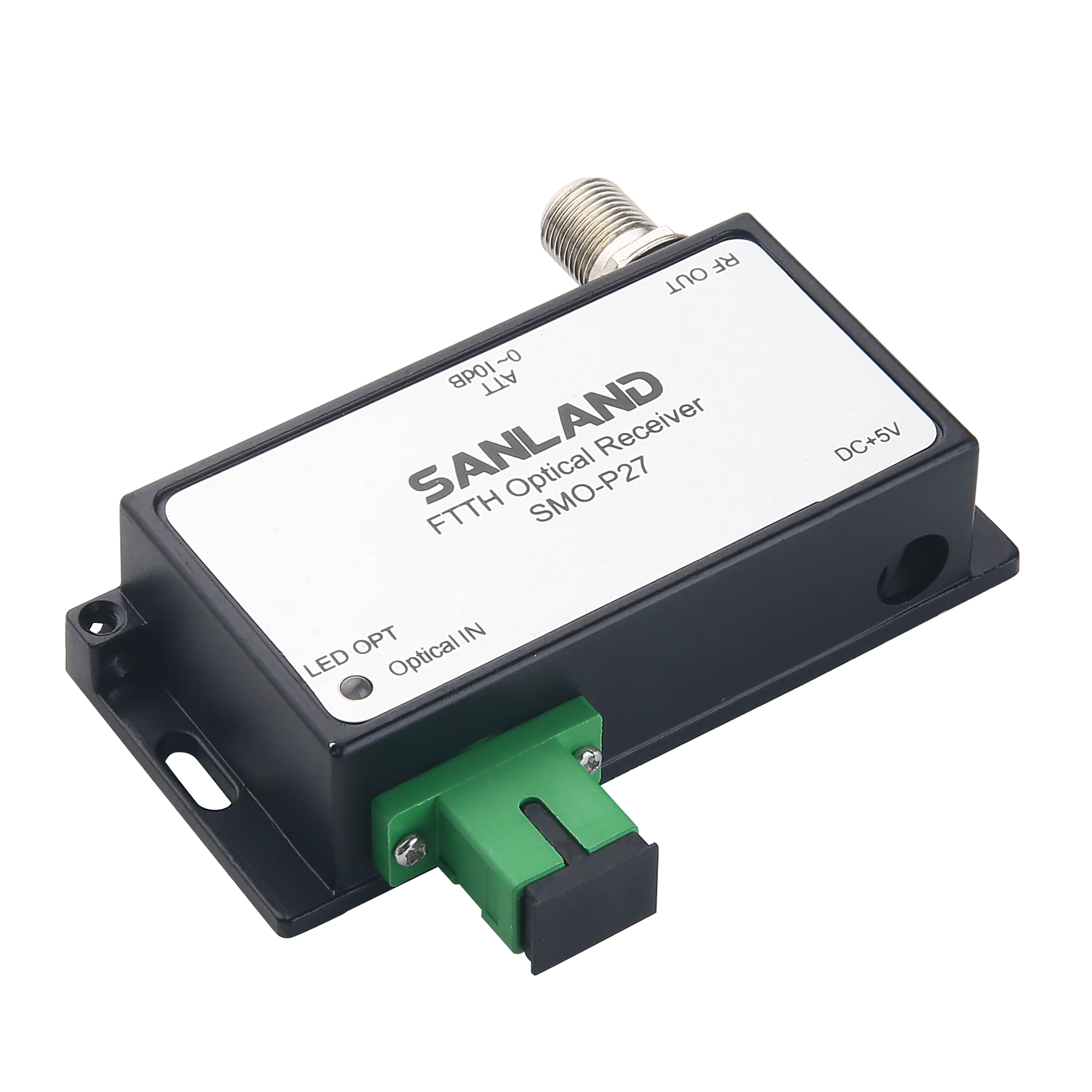 Sanland New Design Low Noise Digital AGC MMIC CATV Active Optical Receiver RFOG Mini FTTH Optical Node Receiver