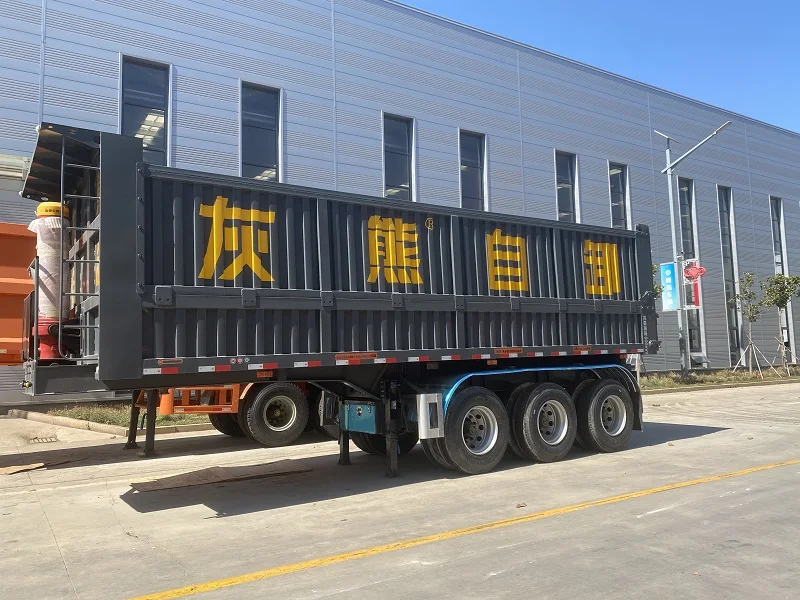 Vehicle Master aluminium tipper 80ton tri-axle end dump semi trailer 40ft dump semi- trailer 30m3 dumper semitrailer