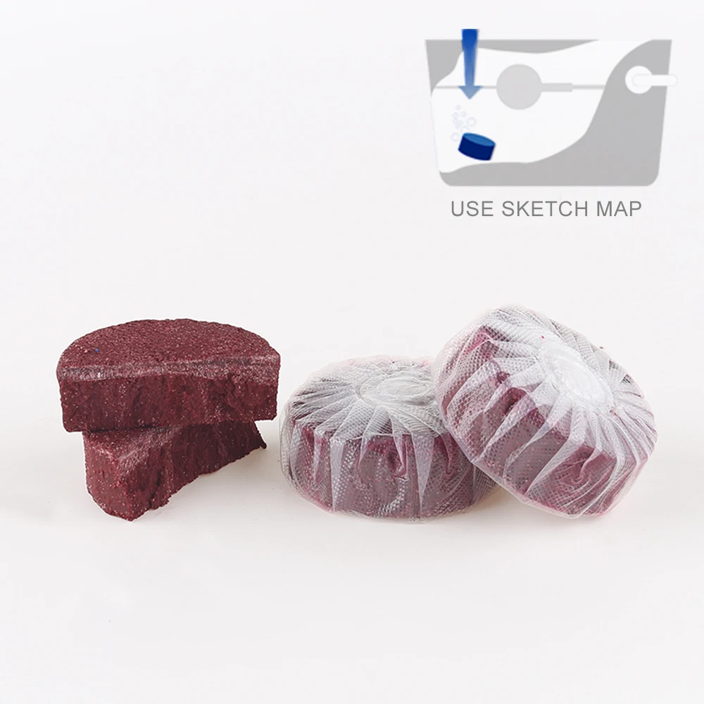 Low price highly effective automatic 3 pcs gel tabs naturally hotel toilet flush cleaner soap