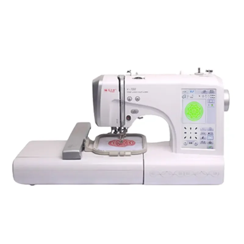 MRSV700  second hand cloth mini portable electric neating mending sewing machines with LCD panel embroidery machines for garment