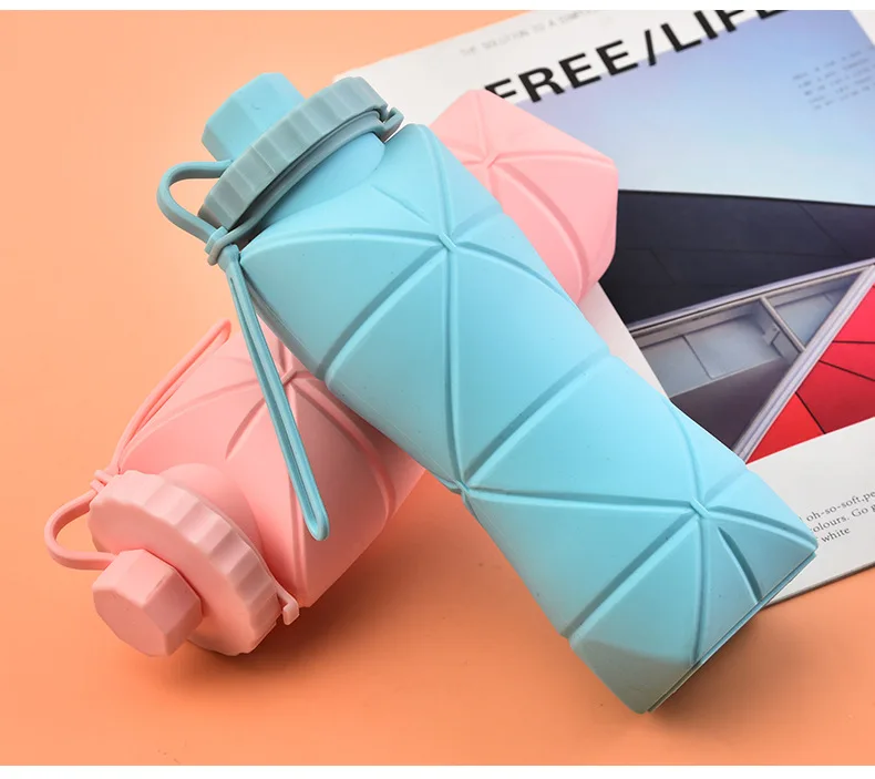 Silicone Water Cup Hot Selling Outdoor Travel Sport Portable High-temperature Resistant Food Grade Telescopic Folding Cup