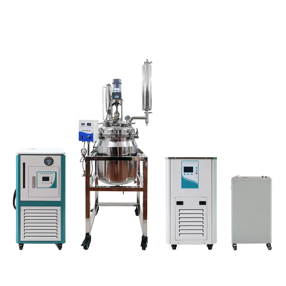 Chemical Lab Industry 316 304 316L Pilot High Temperature Lift Jacketed SS Mixing Vessel Stainless Steel Reactor
