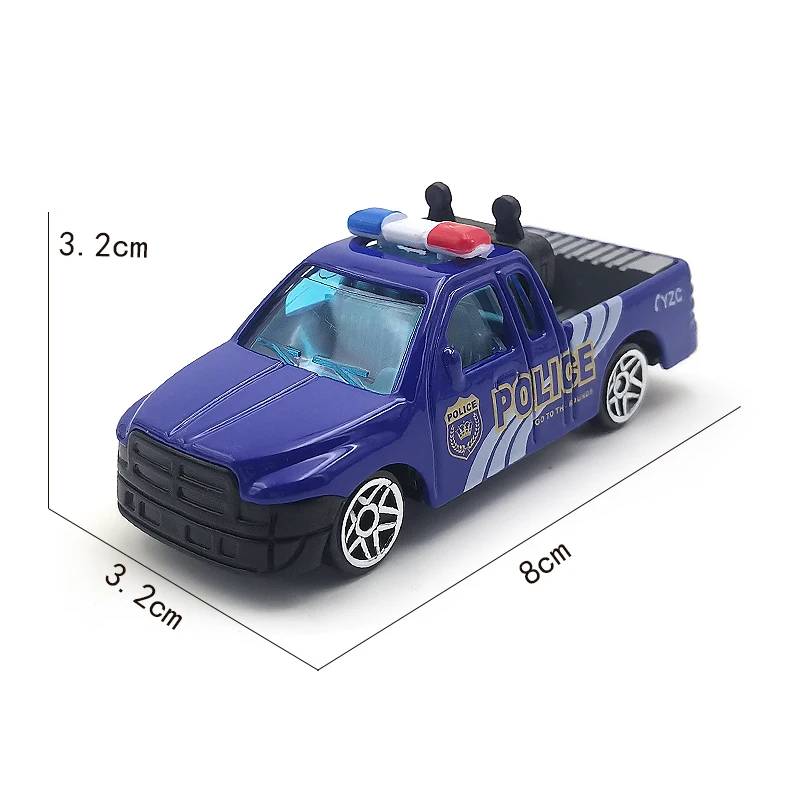 Wholesale Toy Truck For Boys Diecast Metal Pickup Truck Toys Police Model Car Alloy Vehicle Mini Car