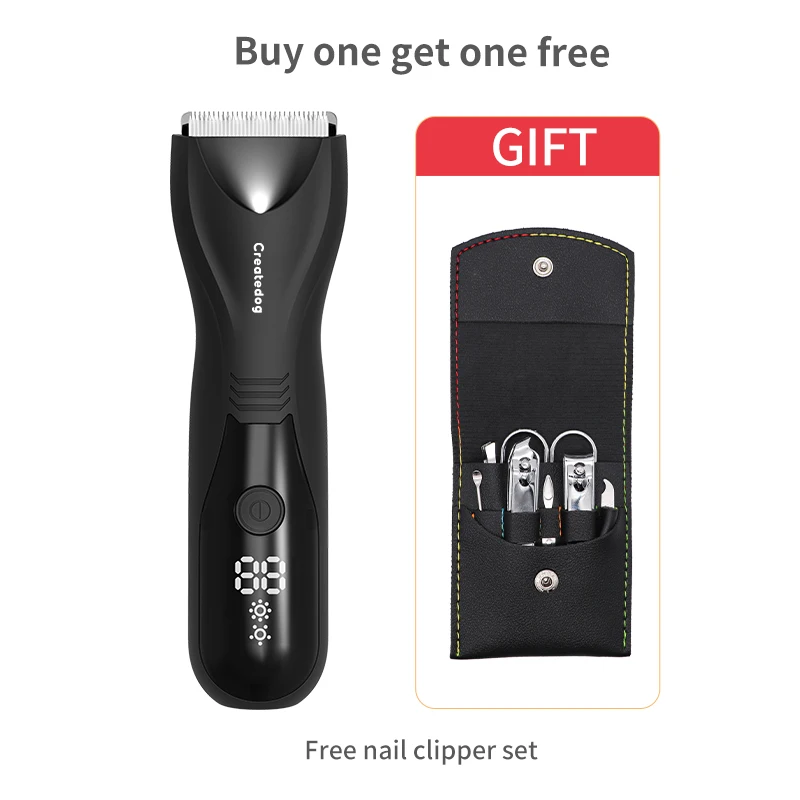 Professional Lcd Display Hair Clippers Rechargeable Electric Hair Trimmer Haircut Kit For Men And Family Hair Clippers Barber