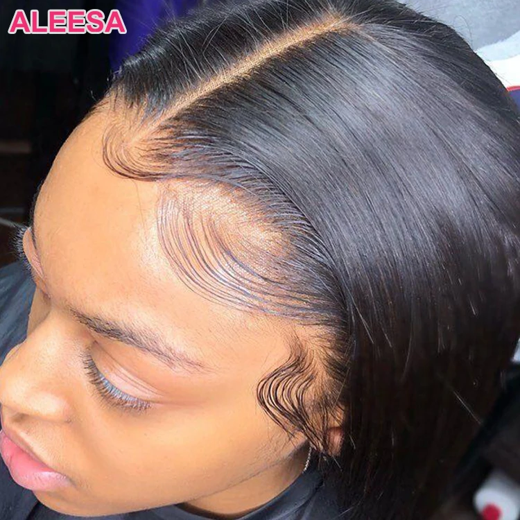 Невидимые человеческие волосы Aleesa, 13x6 HD, сверхтонкие, на сетке 7x7 HD, 13x4 5x5, прозрачные швейцарские HD кружевные фронтальные