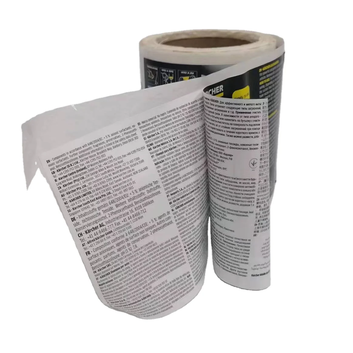 Customized Peel-Reveal Double Side Printing Sticker Multilayer Adhesive for Engine Oil Industrial Use-Chemical