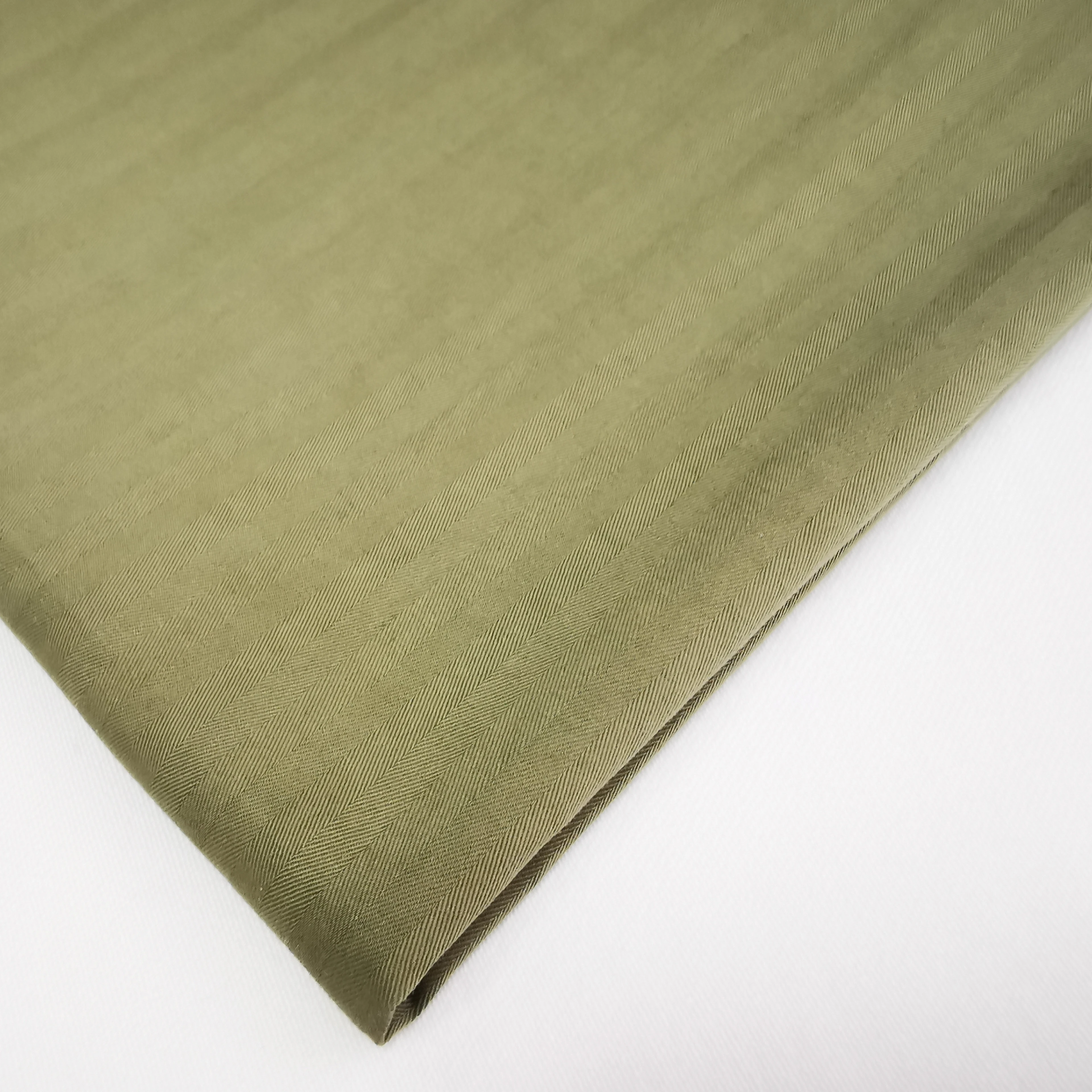 Wholesale Herringbone Weave Fabric Dyed 75% Cotton 25%Lyocell  Herringbonel Cotton Fabrics For Jacket And Pants Cloth