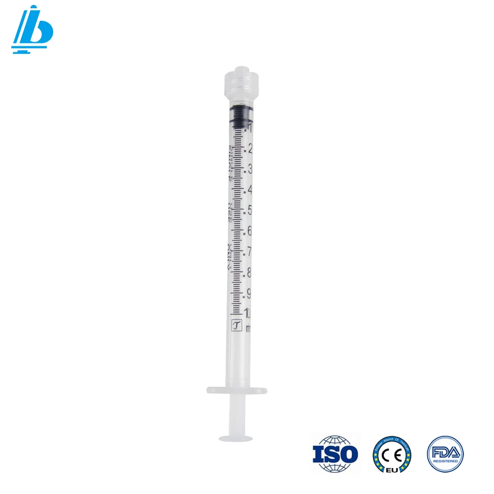 Лидер продаж, шприц от производителя Luer Lock, одноразовый игольчатый шприц 1 мл