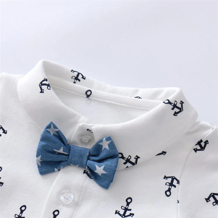 ZHG104  Baby Cotton Bow Tie Tuxedos Gentleman Bib Clothing Toddler Newborn baby clothes boy