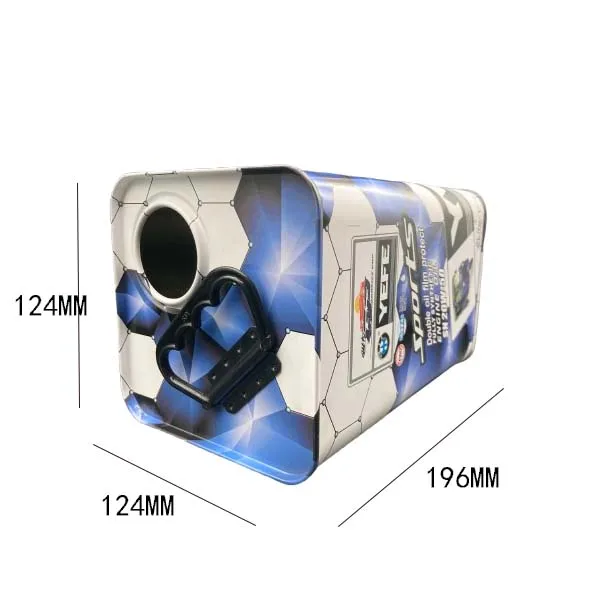 Wholesale Paint Metal Can 2L Square Tin Container for Engine Oil Motor Oil 2 Liter Metal Tin Can for Thinner Solvent Packaging
