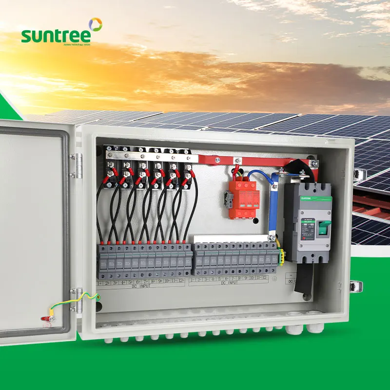 2 4 5 6 8 10 12 16 24 ways string Combiner Box With Lightning Protection Solar Energy box