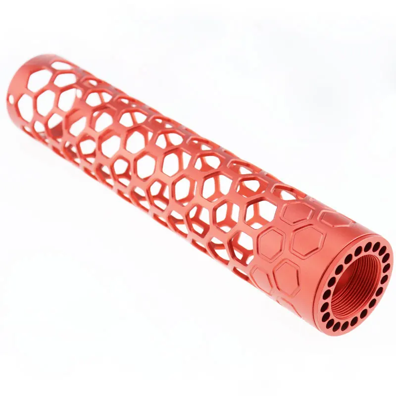 
Anodized Red AR15 .223 anodized black handguard tube hunting parts and accessories 