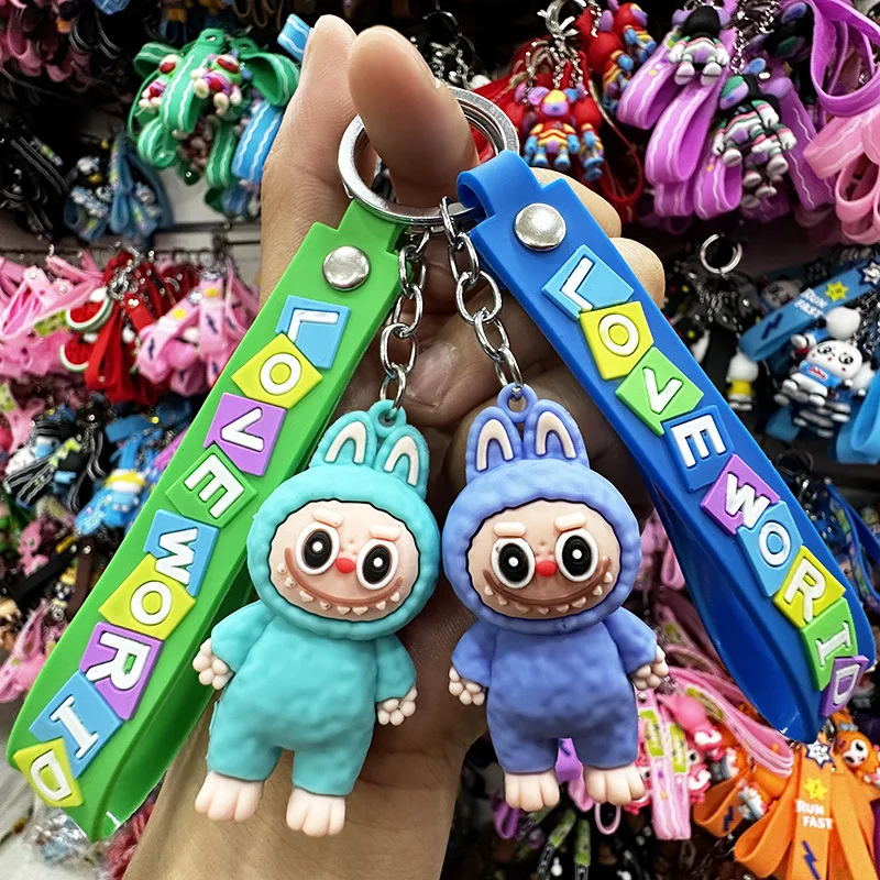 New Arrivals Cute popular Labubu Doll Backpack Car Pendant Key Chains For Bag Accessories