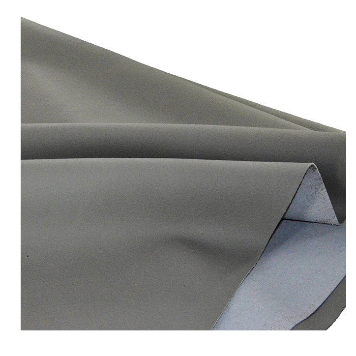 Hot sales eco friendly custom great quality OEM luxury cowhide fiber recycled genuine leather  fabric for sofa jacket