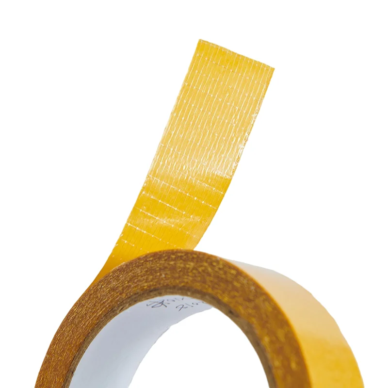 High Strength  environmentally friendly material	 fiber fix  Cross Fiber Glass Filament Double  Tape for fixing carpet