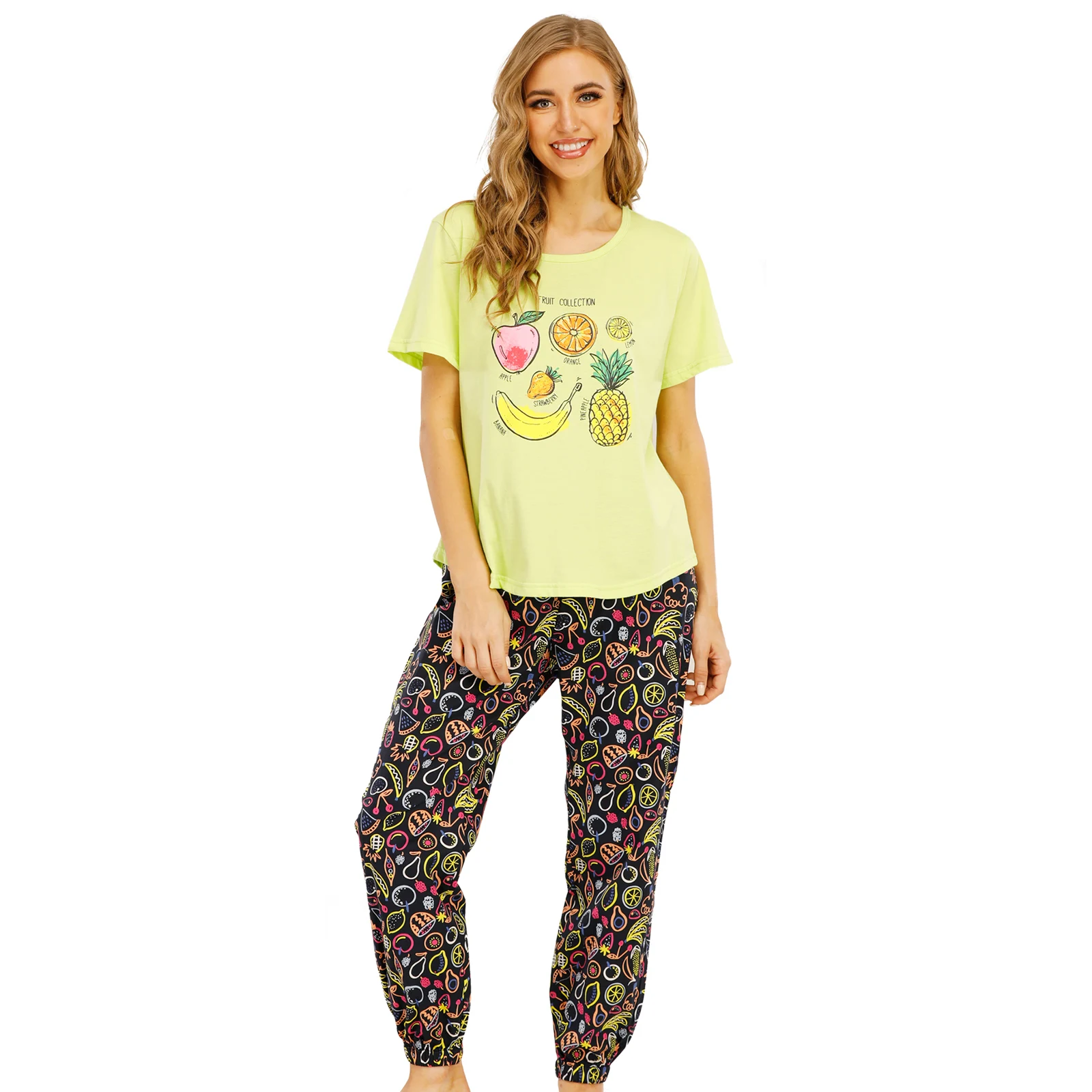 wholesale in stock fashion lady night wears hot-selling women summer pajamas popular women cotton sleep wears