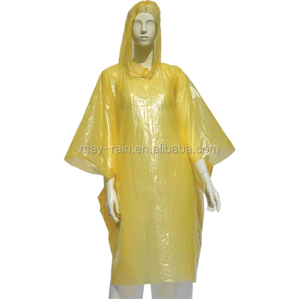 Disposable Rain Ponchos for Adults Assorted Colors travel emergency raincoat