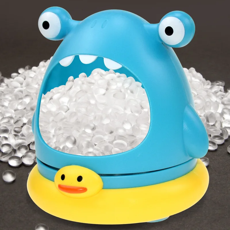 Bathtub Soap Machine Blowing Bubble Baby Bath Toys Cute Cartoon Shark And Crab Bathroom Swimming Pool Toys Outdoor Foam Maker