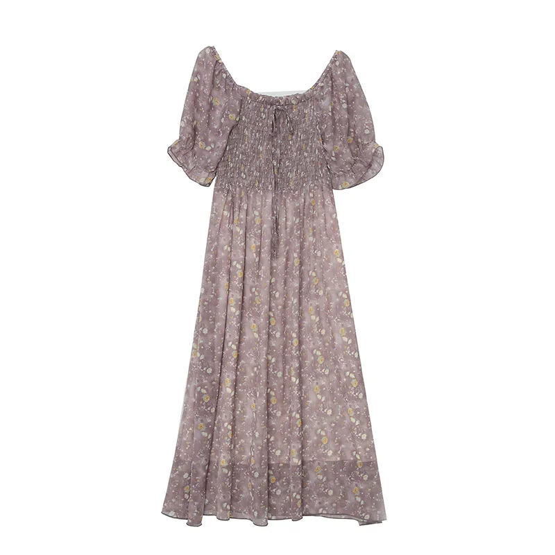2023 летняя новая одежда для девочек больших размеров женская одежда Большие размеры для девочек пухлые девушки цветочные французские женские платья
