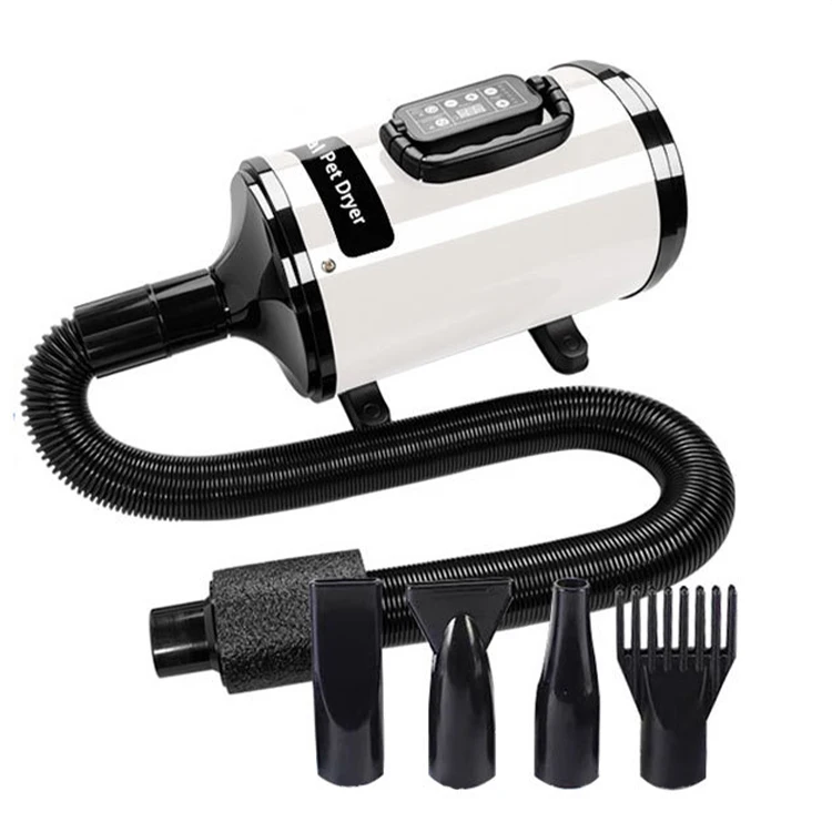 New pet blow dryer with temperature control high power cat drying hair dryer