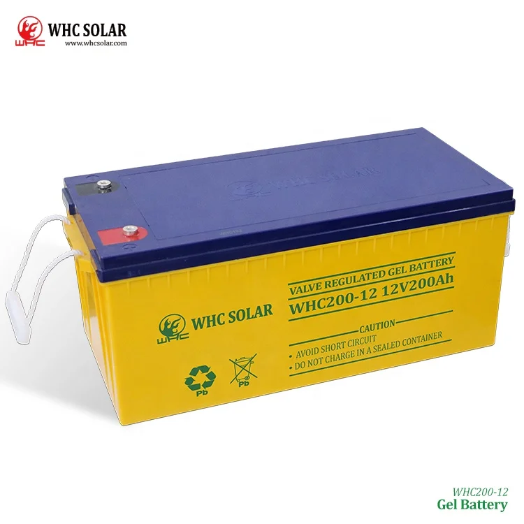 Whc Solar Battery AGM GEL VRLA UPS Inverter Battery 12V 100AH 150AH 200AH lead-acid Lead Acid Batteries