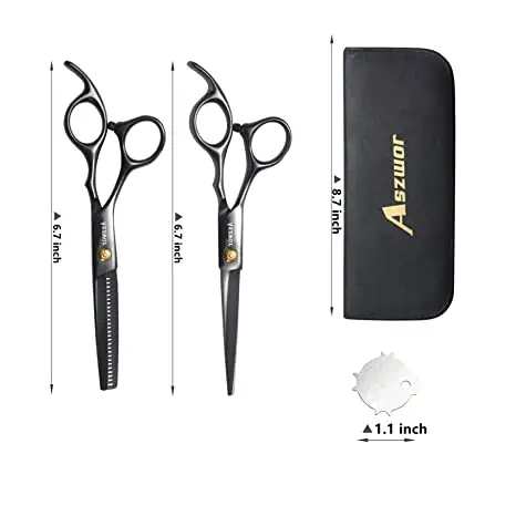  tweezer Professional Barber Salon Home Shears Kit Hair Cutting Scissors
