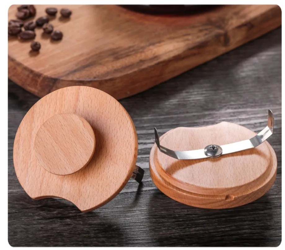 400ML  600ML  High borosilicate  glass coffee pot drip coffee pot with wodoen handle