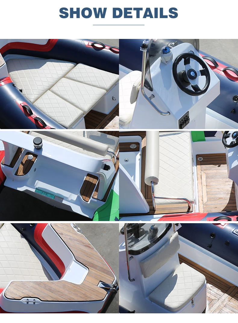 Inflatable Rubber Boat  Luxury yacht Boats with CE in Hypalon or PVC Fishing and Sport Dinghy Made In China