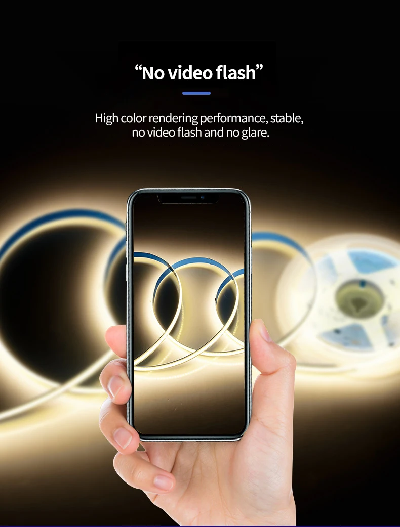 Warm White Super Bright Flexible Suppliers 320 Led Smart Rgb 24v Rgbic Outdoor Waterproof Cob Led Strip Light