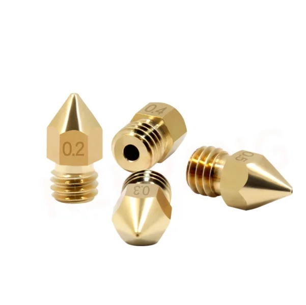 MK8 Brass Nozzle 0.1mm 0.2mm to 0.9mm 1.75mm /3mm Extruder 3D Printer Nozzle