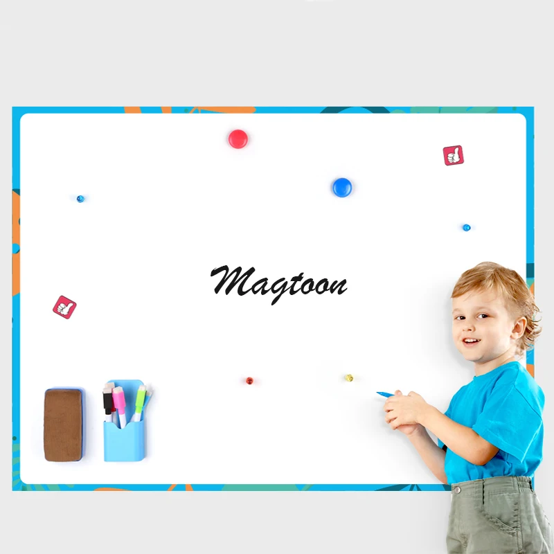Магнитная доска Magtoon для холодильника магниты фотографии наклейка белой доски с сухой стираемой ручкой маркер рисования и письма в