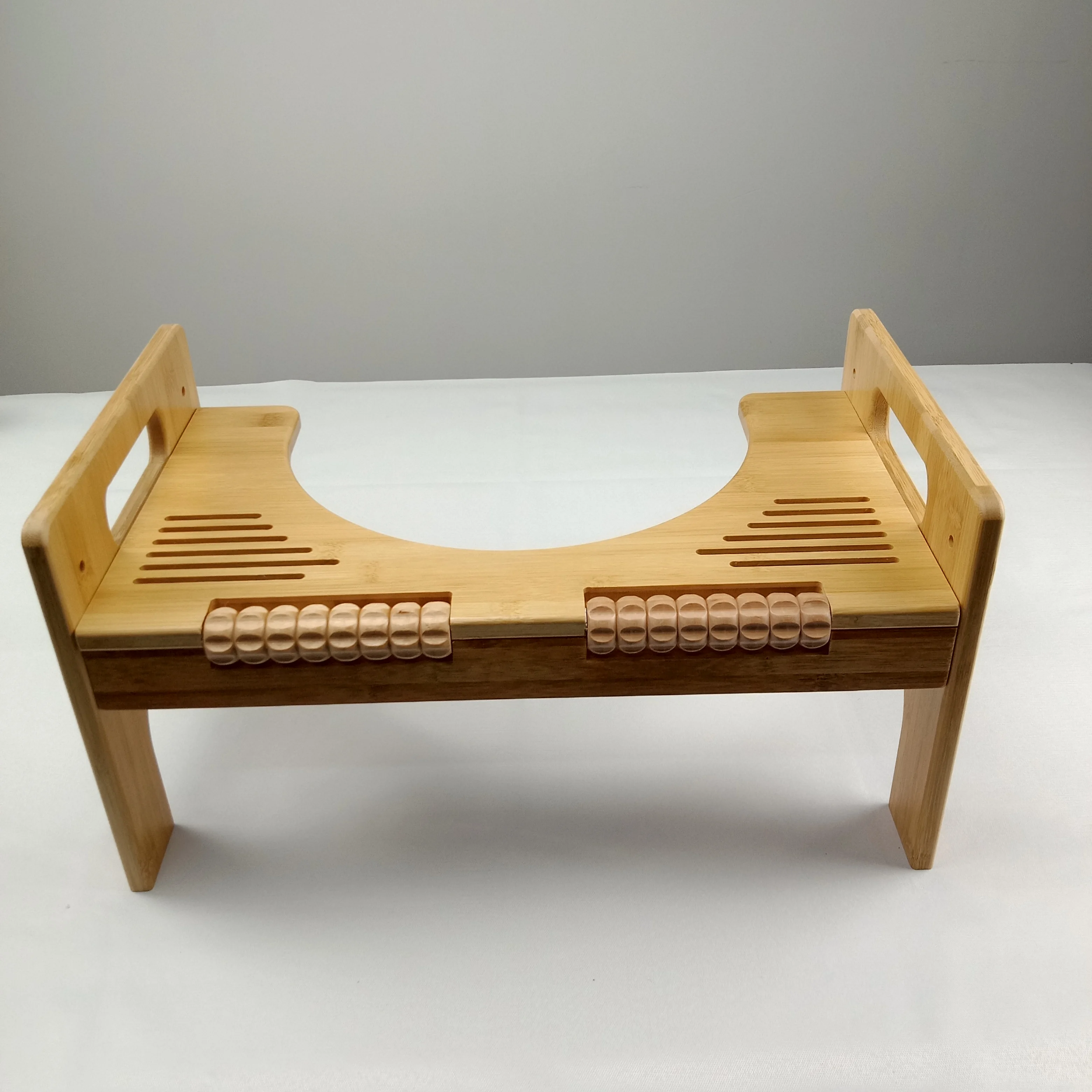 
Toilet step stool bamboo thickened massage bamboo squat pit special children adult adjustable toilet stool 