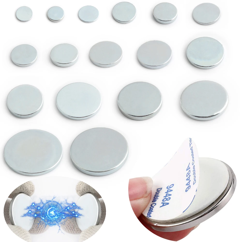 Wholesale Multi-size Magnetic Materials Round Neodymium Magnets Strong N52 For Bag/Clothing