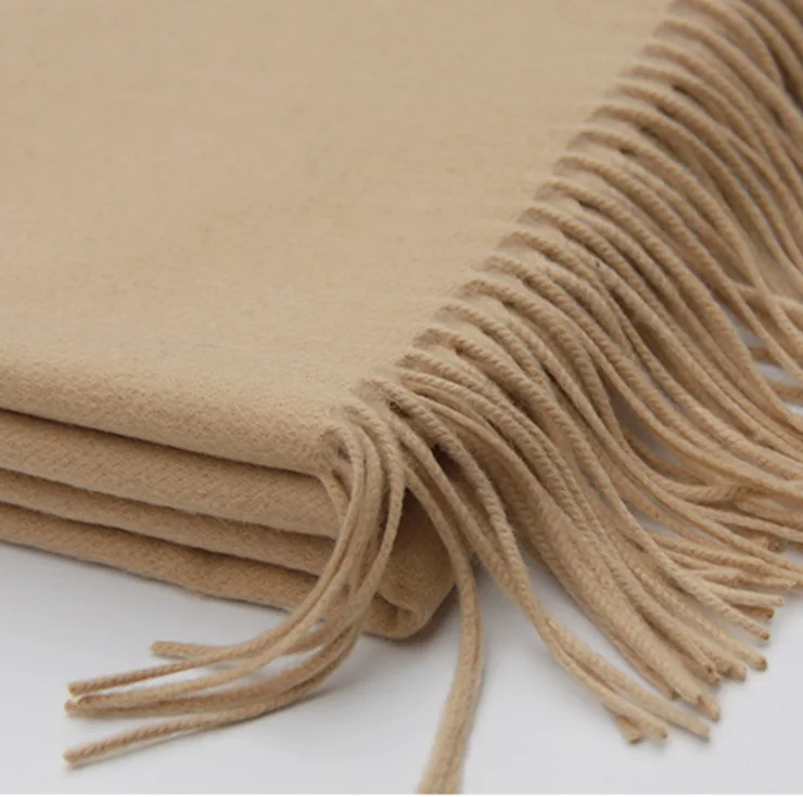 Winter new arrival factory pashmina white color 100% merino cashmere scarf mufflers