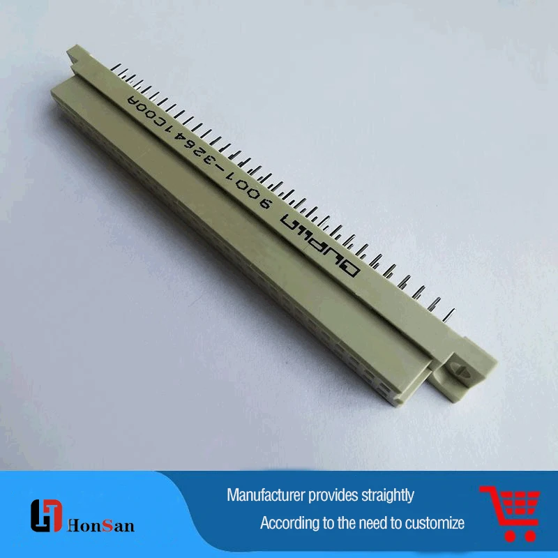 Smart Vertical Pcb 2 Rows 64 Pin Din41612 Connector With Board Lock