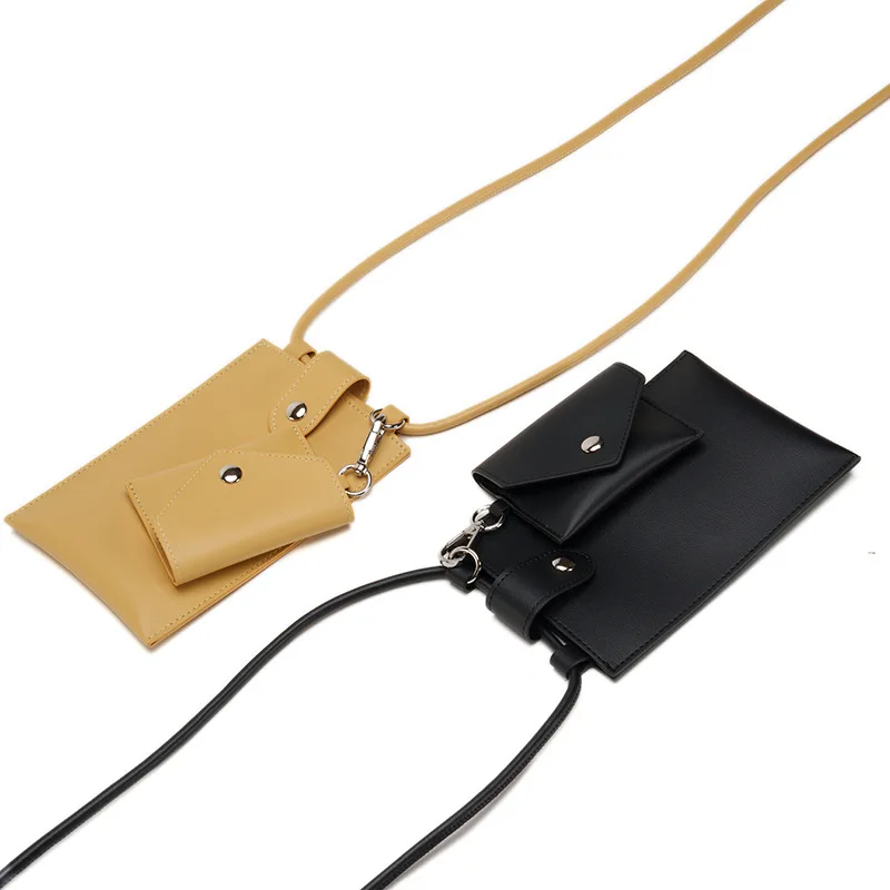 Korean version of the new fresh fashion simple mini pu small bag casual ladies single shoulder crossbody mobile phone bag