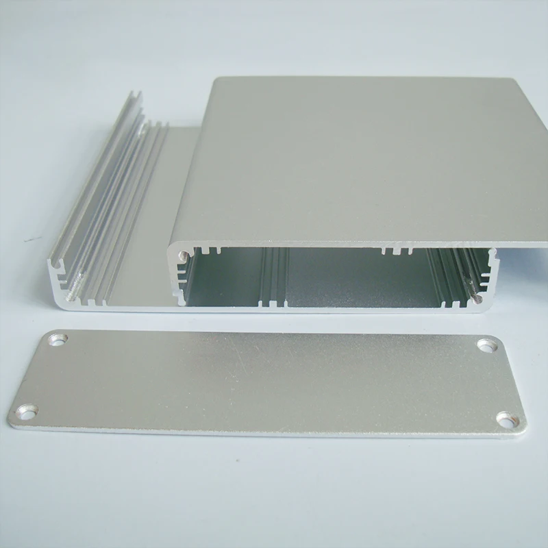 120 * 120 * 35mm aluminum  shell charging treasure box  battery booster aluminum profile processing power amplifier case 8240