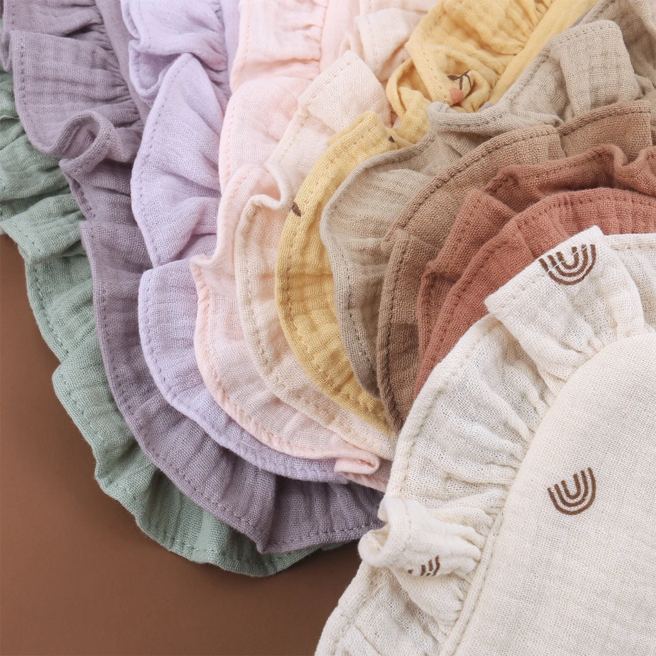 Baby Washcloths cotton muslin burp cloth Towel for Newborn Bath Face cleaning Natural Baby towel