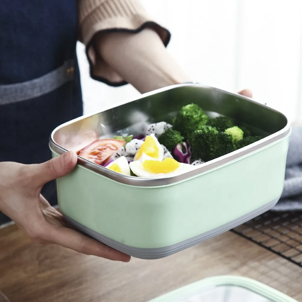 Colorful Printed Stainless Steel Lunch Box Vacuum Insulated Pot  Lunch Keeper Jar Food Containers