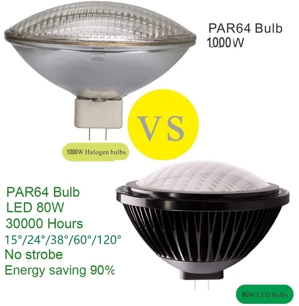 Customization par stage lights par 64 1000 watt replacement 80W par64 narrow spot led bulb lamp
