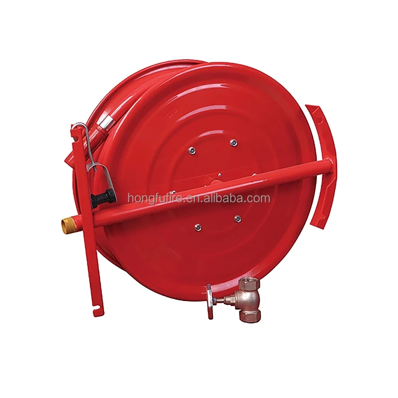 20m-30m Length Fire Hose Reel Cast Iron Fire Hose Reel