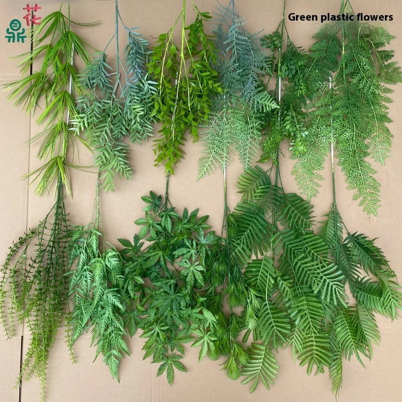 Dark Green Artificial Flowers Arrangement Soft Decoration Wedding Forest Style Events Direct Factory Silk Flowers Style Direct